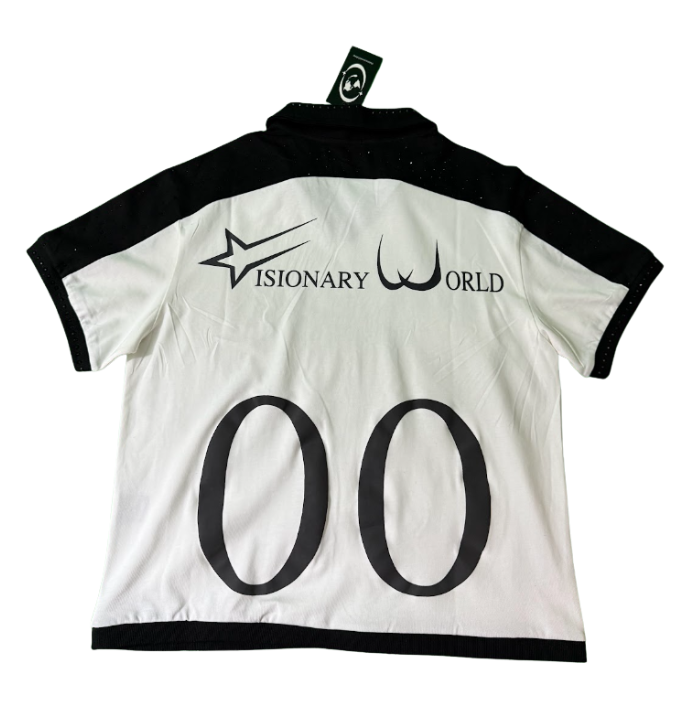 ZERO LUX - White Collared Shirt