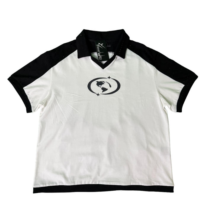 ZERO LUX - White Collared Shirt